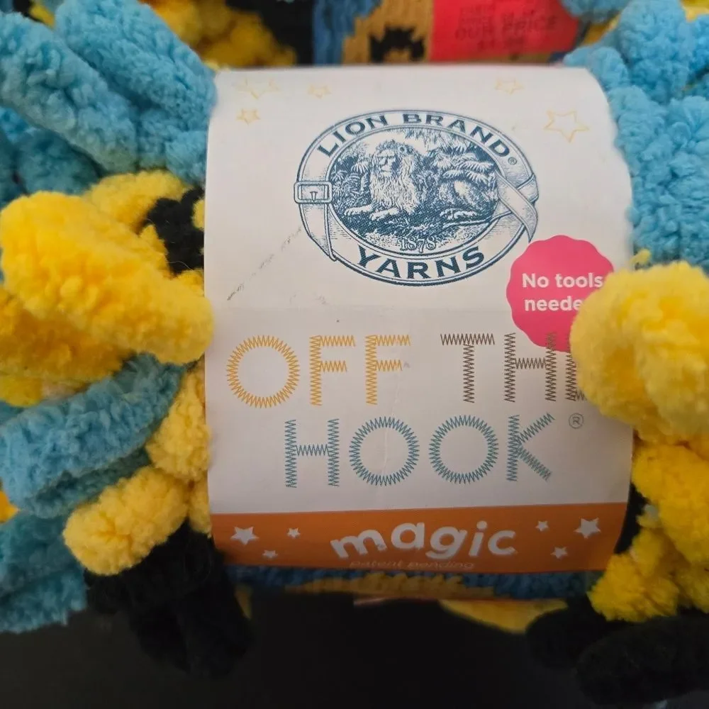 LION BRAND YARNS OFF THE HOOK EMOJI 4 SKEINS 3.5 OZ